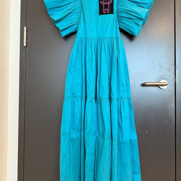 Caroline Bosmans NWT size  14 youth NWT Puff Sleeve shiny teddy bear ultra lux. - Picture 2 of 16